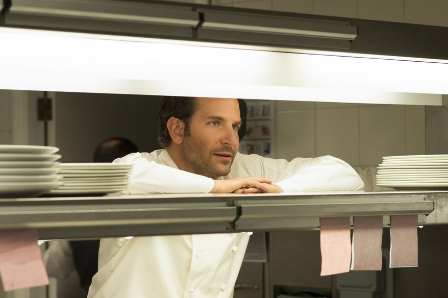 This photo provided by The Weinstein Company, shows Bradley Cooper as Adam Jones, in a scene from the film, "Burnt." The movie opens in U.S. theaters on Oct. 30. (Alex Bailey/The Weinstein Company via AP)