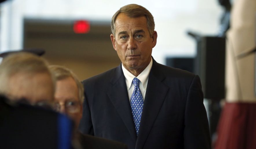 The outgoing House Speaker John A. Boehner had promised to &quot;clean the barn&quot; of tough issues before he leaves, and the talks were a last chance for him to try to win more entitlement spending cuts. (Associated Press)