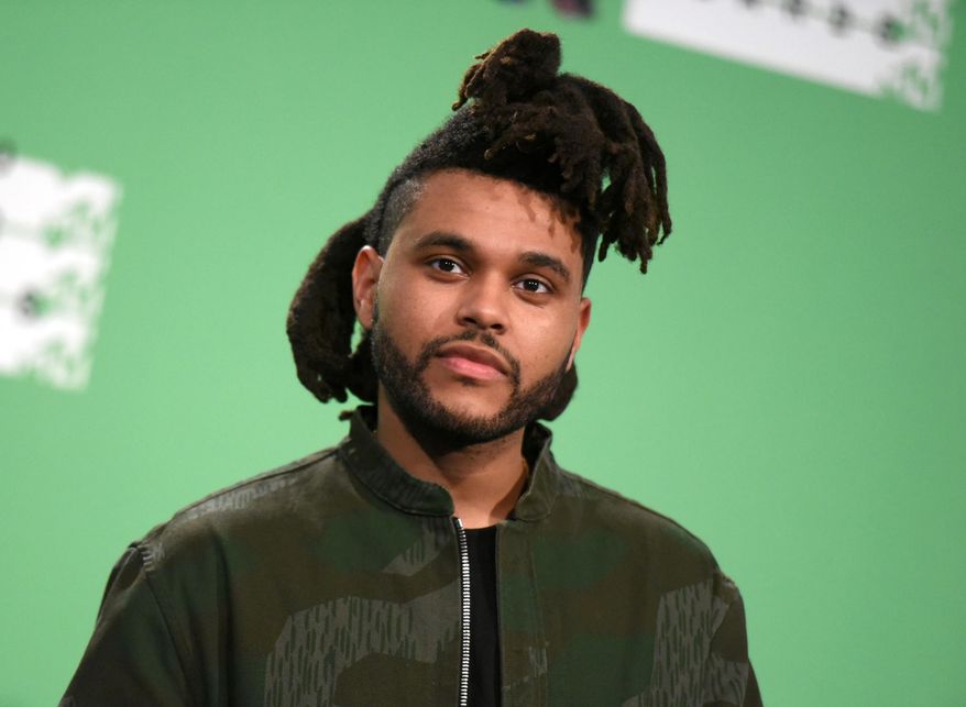 FILE - In this Aug. 30, 2015 file photo, The Weeknd poses in the press room at the MTV Video Music Awards in Los Angeles. The Canadian R&B artist known as The Weeknd has pleaded no contest to punching a Las Vegas police officer in a hotel scuffle in January. Defense attorney Shane Emerick declined comment Monday, Oct. 26, 2015, about Abel Tesfaye’s no contest plea last Wednesday to a misdemeanor battery charge. (Photo by Richard Shotwell/Invision/AP, File)