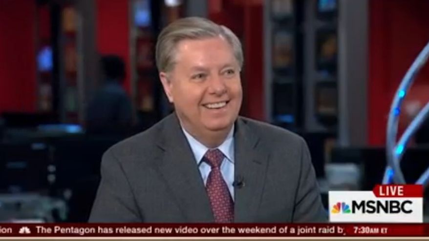 South Carolina Sen. Lindsey Graham questioned Monday how it&#39;s possible that Donald Trump and Ben Carson are beating him in the Republican presidential race. (MSNBC)