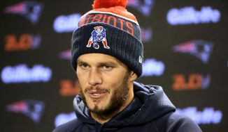 New England Patriots quarterback Tom Brady speaks with reporters during a news conference before an NFL football practice, Tuesday, Oct. 27, 2015, in Foxborough, Mass. The Miami Dolphins are to play the Patriots Thursday, Oct. 29, in Foxborough. (AP Photo/Steven Senne)
