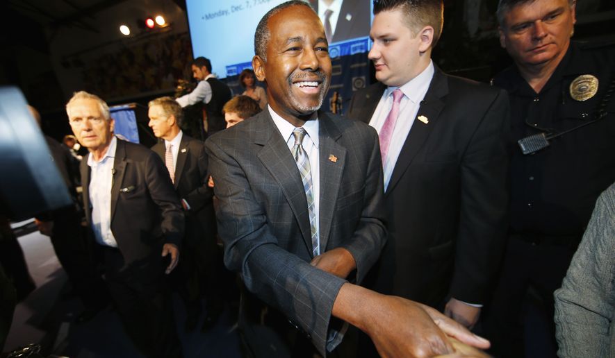 Voters — evangelical or not — say they think Ben Carson would make principled decisions, and unlike Donald Trump he&#39;s humble enough to take guidance and to try to unite fractious parts of the GOP, not divide it further. (Associated Press)