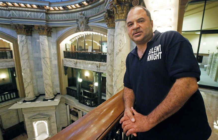 In this Oct. 7, 2015, photo, Democratic gubernatorial candidate Robert Gray speaks about his campaign during a visit to the state Capitol in Jackson, Miss. Gray, the long-haul truck driver who surprised even himself by winning the Democratic nomination for Mississippi governor, continues his unlikely quest to unseat Republican Gov. Phil Bryant that will culminate with the election Tuesday. (AP Photo/Rogelio V. Solis)