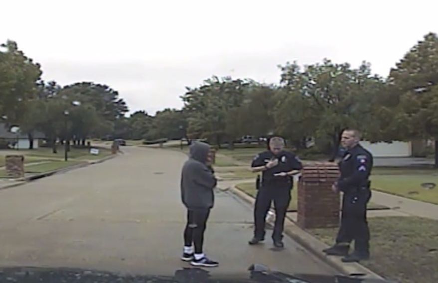 Dorothy Bland's claim that she was harassed by police for "walking while black" has reportedly been contradicted by police dashcam footage. (Corinth Police via Dallas Morning News)