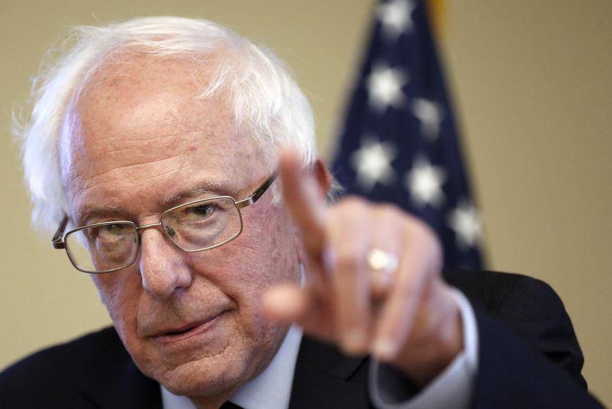 FILE - In this Oct. 30, 2015, file photo, Democratic presidential candidate Sen. Bernie Sanders, I-Vt, speaks during a campaign stop at the William B. Cashin Senior Activity Center in Manchester, N.H. Sanders is planning an aggressive push aimed at regaining ground in the Democratic primaries, planning a series of ads, policy speeches and appearances before key constituency groups in his bid against presidential front-runner Hillary Rodham Clinton. (AP Photo/Jim Cole, File)