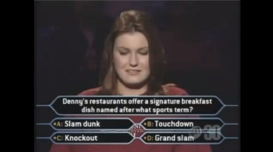 Denny's restaurants offer a signature breakfast dish named after what sports term?