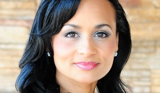 Katrina Pierson is shown here in this 2015 file photo. Ms. Pierson is a campaign adviser for President Trump&#x27;s 2020 reelection campaign.