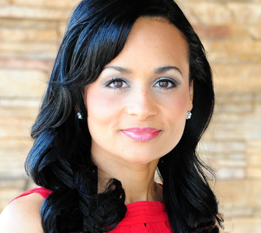 Katrina Pierson is shown here in this 2015 file photo. Ms. Pierson is a campaign adviser for President Trump&#39;s 2020 reelection campaign.