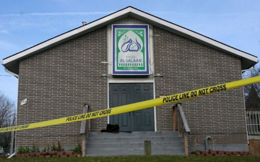 The Masjid Al-Salaam Mosque, the only mosque in Peterborough, Ontario, has been damaged in a fire that police say was set deliberately. (FundRazr/@Community Support for Peterborough's Only Mosque)