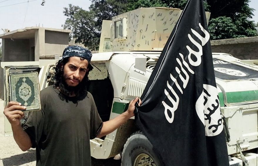 This undated image made available in the Islamic State&#x27;s English-language magazine Dabiq shows Abdelhamid Abaaoud. (Associated Press)