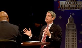 Louisiana Gubernatorial candidate Sen. David Vitter, speaks during a gubernatorial debate in Baton Rouge, La., Monday, Nov. 16, 2015. (Patrick Dennis/The Advocate via AP)   MAGS OUT; INTERNET OUT; NO SALES; TV OUT; NO FORNS; LOUISIANA BUSINESS INC. OUT (INCLUDING GREATER BATON ROUGE BUSINESS REPORT, 225, 10/12, INREGISTER, LBI CUSTOM); MANDATORY CREDIT