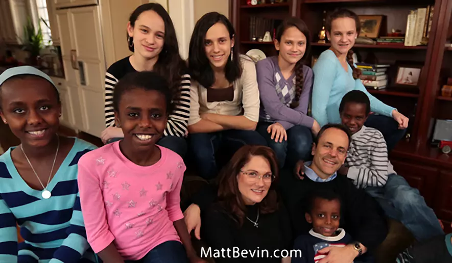 Kentucky Gov.-elect Matt Bevin and family. Courtesy of MattBevin.com.