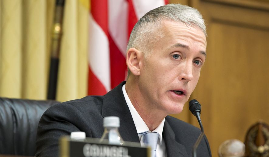 In this Nov. 19, 2015, file photo, Rep. Trey Gowdy, R-S.C., speaks on Capitol Hill in Washington. (AP Photo/Jacquelyn Martin, File)