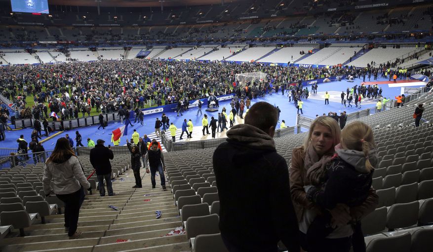 Working in three teams, the three-man unit assigned to wreak carnage at the Germany-France soccer match detonated three suicide bombs and killed exactly one innocent. They undoubtedly expected to kill hundreds. (Associated Press)
