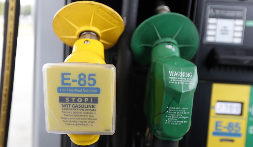 Companies that offer higher ethanol blends can sell renewable identification numbers to those that provide only E0 gasoline to help them comply with the Environmental Protection Agency&#x27;s fuel requirement of a 10 percent average. (Associated Press) ** FILE **