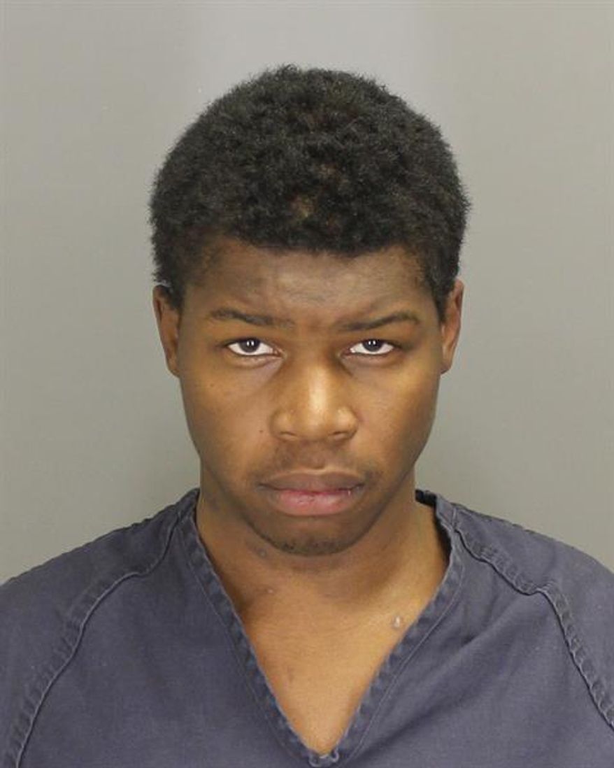 This photo provided by Oakland County Sheriff's Office shows Shadeed Dontae Bey. Authorities say Bey and Nikey Dashone Walker stole a cellphone from a suburban Detroit man with cerebral palsy, beat him, recorded the assault on his cellphone and posted it to his Facebook page. Bey and Walker were arrested following the Sunday, Nov. 29, 2015 attack at the victim's apartment complex in Pontiac, Mich. (Oakland County Sheriff's Office via AP)