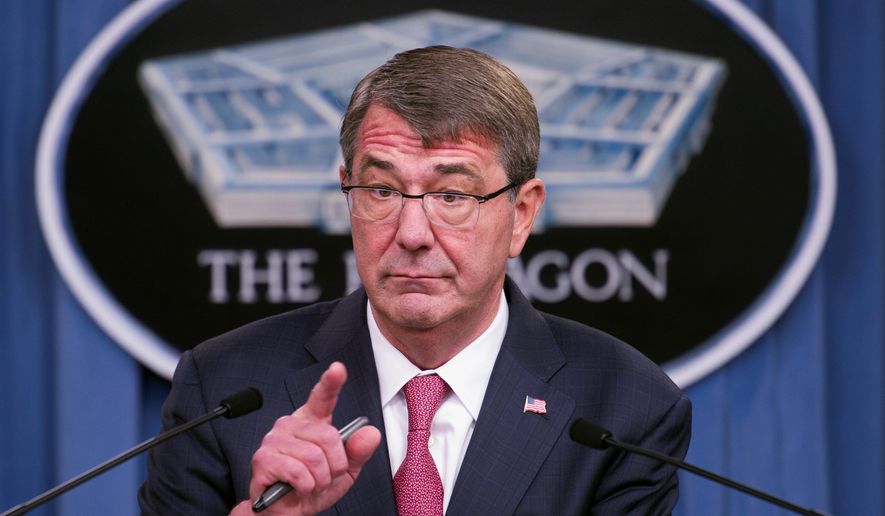 While ordering the U.S. military to open all combat jobs to women, Defense Secretary Ashton Carter said there would be no lowering of standards between the genders in active service roles. (Associated Press)