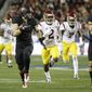 Stanford running back Christian McCaffrey (5) runs against Southern California during the first half of a Pac-12 Conference championship NCAA college football game Saturday, Dec. 5, 2015, in Santa Clara, Calif. (AP Photo/Marcio Jose Sanchez)