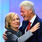 Democratic presidential front-runner Hillary Clinton may have an asset or liability in her husband, former President Bill Clinton. (Associated Press)