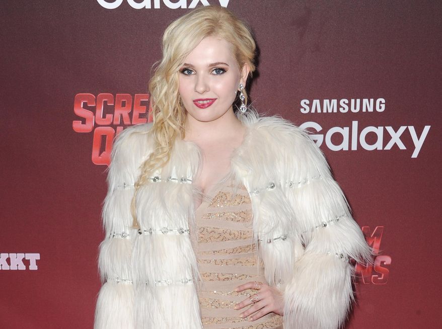 In this Sept. 21, 2015 file photo, Abigail Breslin arrives at the LA premiere screening of "Scream Queens" at the Wilshire Ebell Theatre in Los Angeles. (Photo by Richard Shotwell/Invision/AP, File)