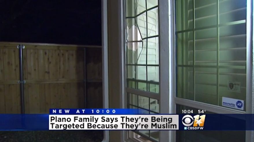 Police in Plano, Texas, are investigating after a Muslim family's new home was vandalized two nights in a row this week. (CBS DFW)