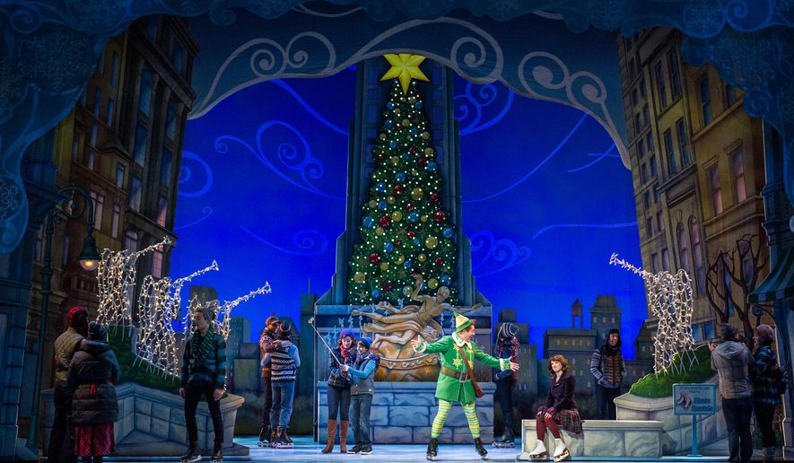 This image released by Madison Square Garden Company shows a performance of &amp;quot;Elf The Musical,&amp;quot; playing at The Theater at Madison Square Garden in New York until Dec. 27.  (Amy Boyle/Madison Square Garden Company via AP)