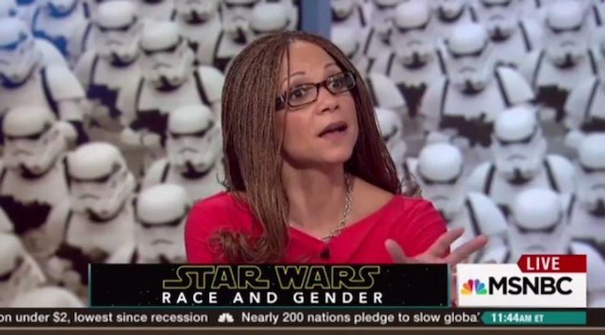 MSNBC host Melissa Harris-Perry made the argument Sunday that "Star Wars" is racist because Darth Vader is black. (MSNBC)