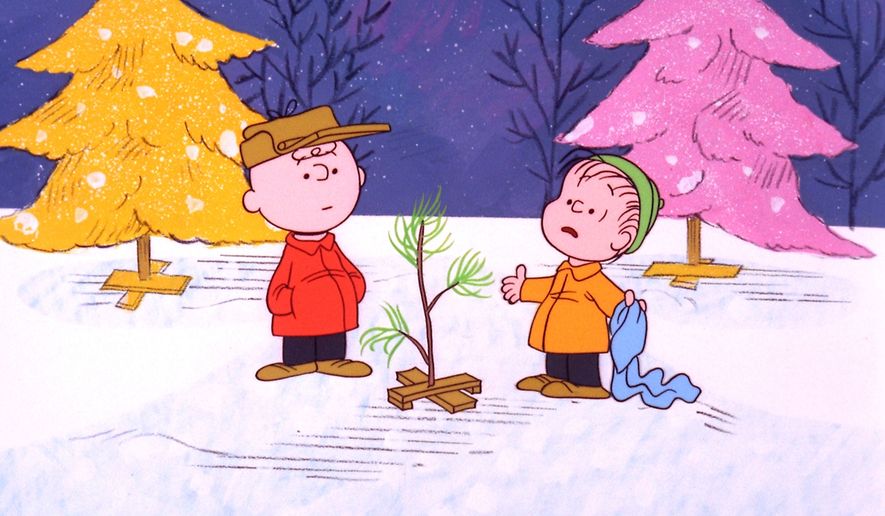 Charlie Brown and Linus appear in a scene from &quot;A Charlie Brown Christmas,&quot; which was created by late cartoonist Charles M. Schulz in 1965. (Associated Press)