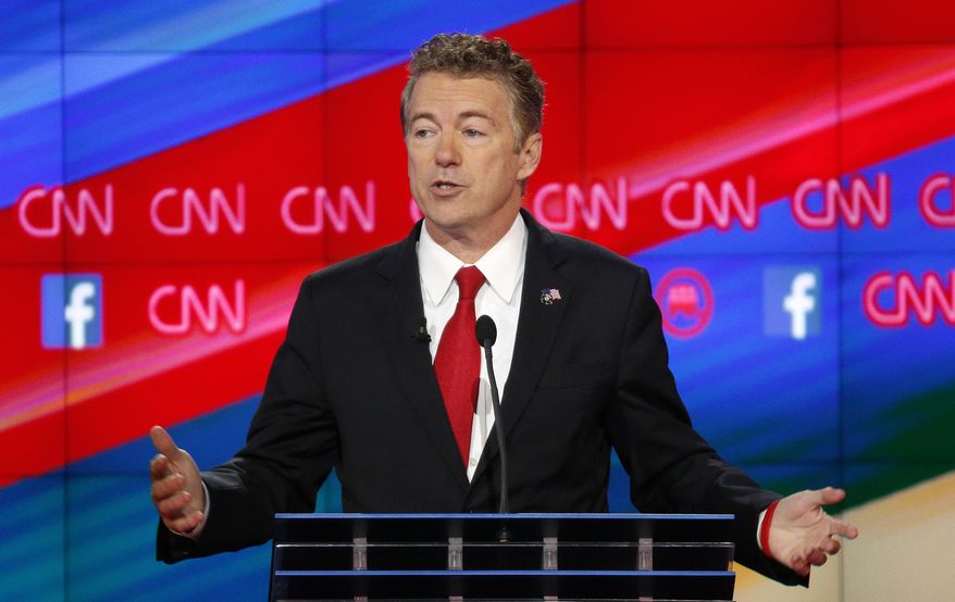 "We have to have a more realistic foreign policy and not a utopian one where we say, 'Oh, we are going to spread freedom and democracy and everybody in the Middle East is going to love us.' They are not going to love us," said Sen. Rand Paul. (Associated Press)
