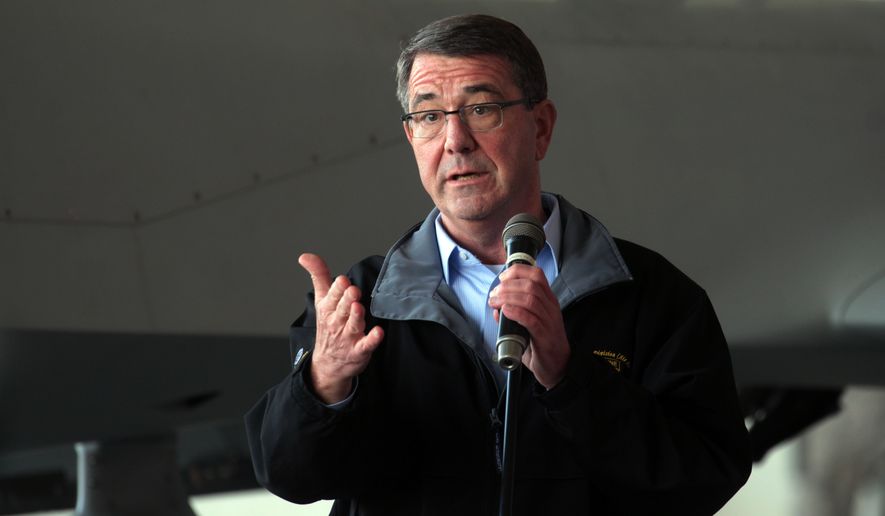 Defense Secretary Ashton Carter said the Saudi announcement could result in &quot;greater involvement in the campaign to combat ISIL by Sunni-Arab countries.&quot; (Associated Press)
