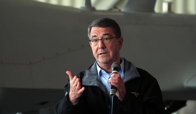 Ashton Carter reportedly used his personal email account to conduct official business during his first months as defense secretary. (Associated Press)