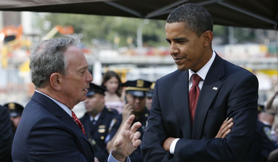 Former New York Mayor Michael R. Bloomberg and President Obama have not given up the fight for stricter gun control laws, but many Democrats in Congress are wishing the president would relent, having concluded that the issue is an electoral loser for them. (Associated Press)