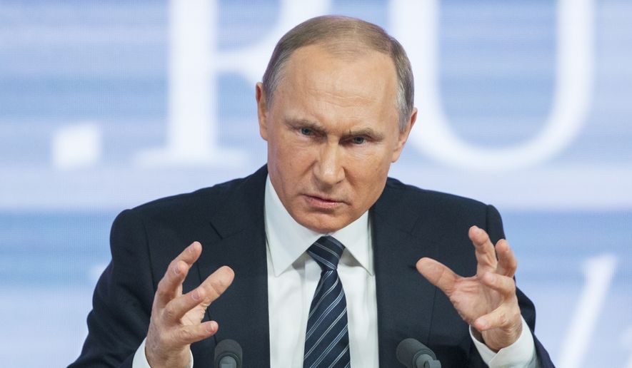 Russian President Vladimir Putin said Turkey acted contrary to its own interests by downing a Russian warplane. (Associated Press/File)