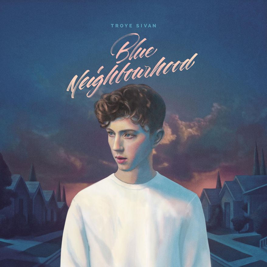 This CD cover image released by Capitol Records shows "Blue Neighborhood," the latest release by Troye Sivan. (Capitol Records via AP)