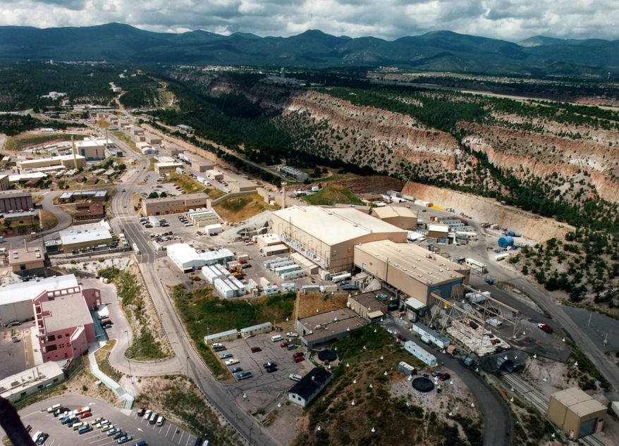 FILE - This undated aerial photo shows the Los Alamos National laboratory in Los Alamos, N.M. The $2 billion contract to manage one of the federal government&#x27;s premier nuclear weapons laboratories will be up for grabs after 2017. The National Nuclear Security Administration has decided not to grant an extension of Los Alamos National Security&#x27;s contract to run the Los Alamos National Laboratory. (The Albuquerque Journal via AP, File) MANDATORY CREDIT