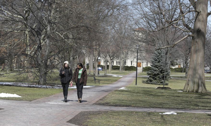 A lawsuit filed last year by a student expelled from Oberlin College in Ohio reveals that every student who went through the college&#39;s formal sexual assault adjudication process was found responsible on at least one count.(Associated Press/File)