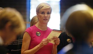 Planned Parenthood chief Cecile Richards said stripping her organization of federal funding would cut off access to birth control, cancer screenings and treatment for sexually transmitted infections. (Associated Press) ** FILE **