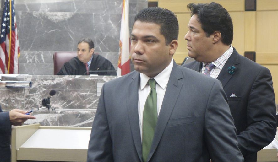 Broward County Sheriff's Deputy Peter Peraza was indicted on manslaughter charges on Dec. 11, 29 months after the on-duty shooting of Jermaine McBean. (Associated Press)