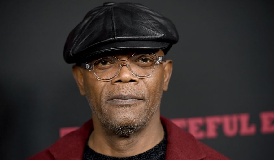 Samuel L. Jackson arrives at the Los Angeles premiere of &quot;The Hateful Eight&quot; at the Cinerama Dome on Monday, Dec. 7, 2015. (Photo by Chris Pizzello/Invision/AP) ** FILE **