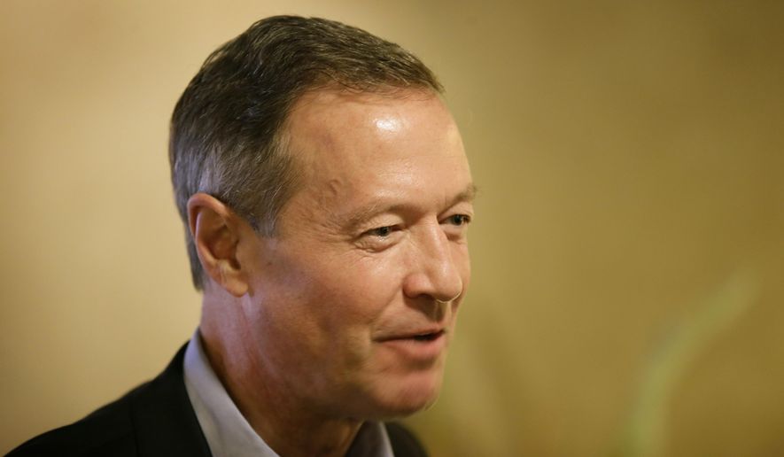 Democratic presidential candidate, former Maryland Gov. Martin O'Malley speaks during the Hardin County New Leadership Forum, Monday, Dec. 28, 2015, in Iowa Falls, Iowa. (AP Photo/Charlie Neibergall)