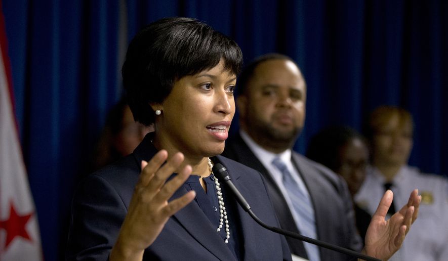 D.C. Mayor Muriel Bowser speaks during a news conference in Washington on Dec. 15, 2015. (Associated Press) 