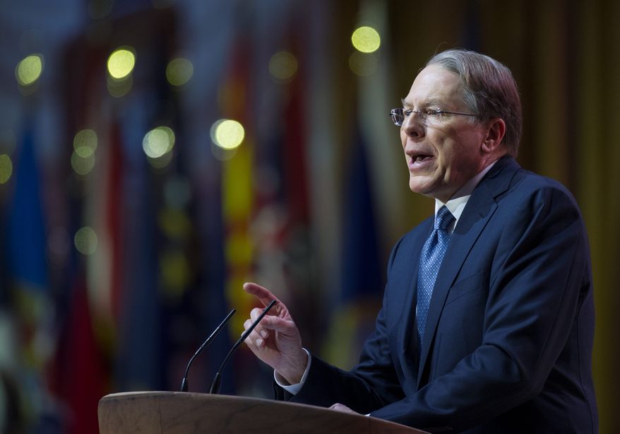 Wayne LaPierre, executive vice president and CEO of the National Rifle Association. (Associated Press) ** FILE **