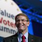 FRCAction and Family Research Council President Tony Perkins, speaks during the Values Voter Summit, held by the Family Research Council Action, Friday, Oct. 11, 2013, in Washington. ( AP Photo/Jose Luis Magana) ** FILE **