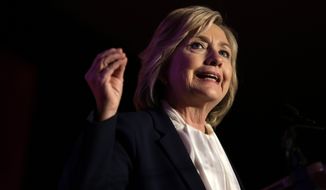 &quot;It&#39;s the only industry in our country where we have given that kind of carte blanche to do whatever you want to do with no fear of legal consequences,&quot; Hillary Clinton said of the gun industry. (Associated Press)