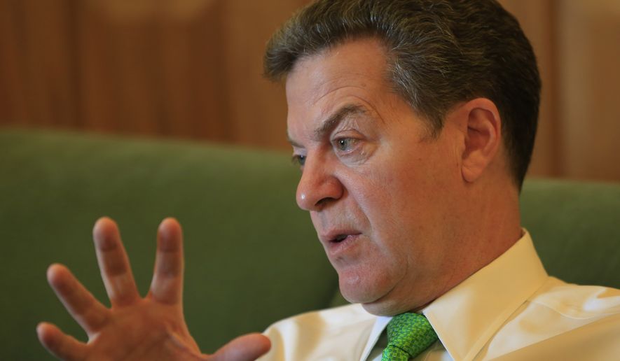 Kansas Gov. Sam Brownback said in a Tuesday post on Facebook that, &quot;Trafficking of ‪#‎babybodyparts is antithetical to our belief in human dignity. No more Kansas Medicaid dollars will go to Planned Parenthood.&quot; (Associated Press)