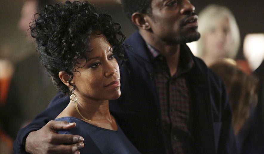 In this image released by ABC, Regina King, left, and Andre Benjamin appear in a scene from &amp;quot;American Crime,&amp;quot; airing Wednesdays at 10 p.m. ET on ABC. (Ryan Green/ABC via AP)