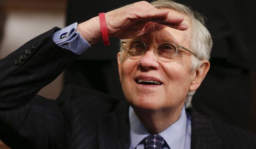 &quot;Women, children and families fleeing persecution are not the enemy,&quot; said Minority Leader Harry Reid, the Nevada Democrat who led the opposition. &quot;We should be focusing all our effort on defeating the real enemy.&quot; (Associated Press)