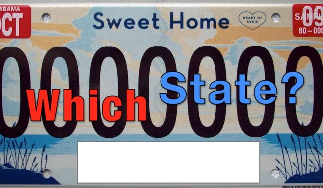A staple of any good road trip, see how many license plates you can identify: