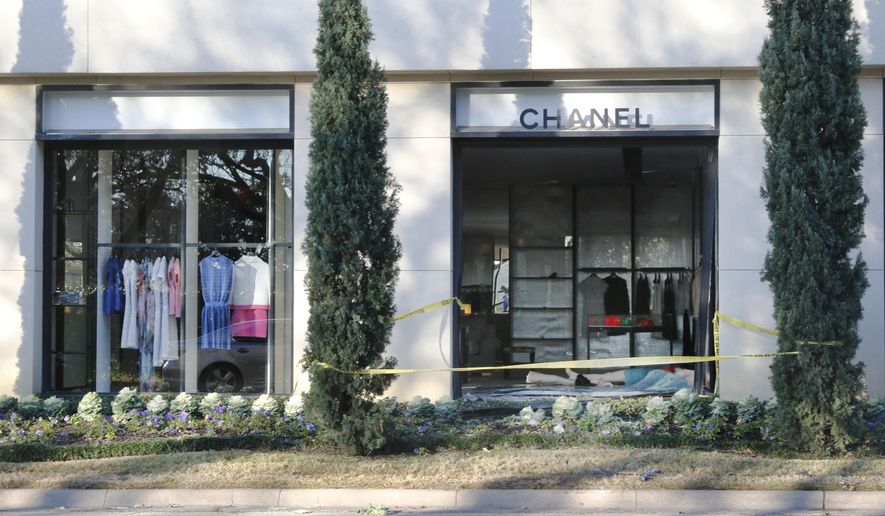 Minivan smashes into Texas Chanel store, 6 suspects detained - Washington  Times