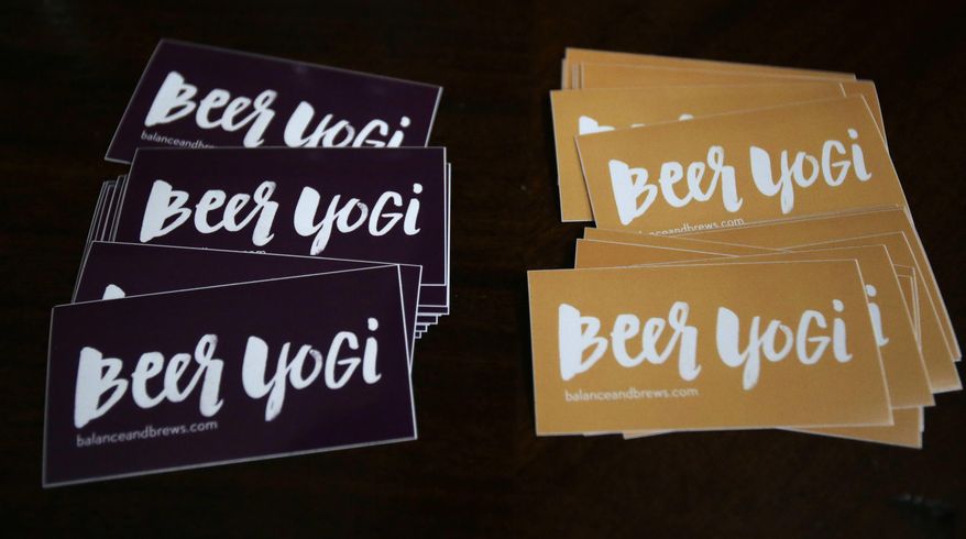 Saturday is the International Day of Yoga, and the 3 Star Brewing Co. in Northwest Washington is offering a yoga session and local craft brews, courtesy of the Beer Yogis. Locals also can relax into cobra pose and cow pose for a two-hour yoga session on Saturday at the Yoga for Harmony and Peace event sponsored by the Embassy of India and Friends of Yoga. (AP Photo/Tony Dejak)